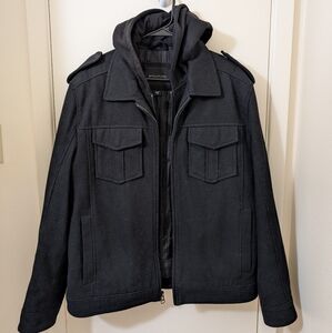 Black Structured Men's Jacket